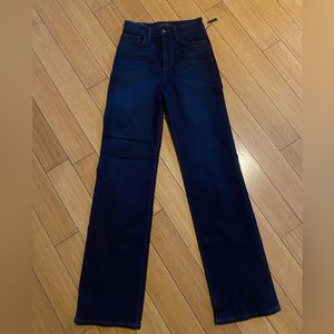 NWT Joe's high rise wide leg flawless Dark wash size 24